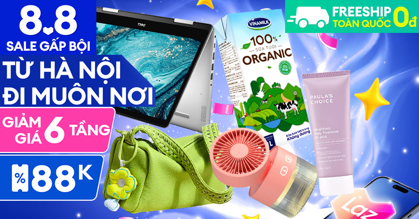KẾT THÚC [ 8.8 SALE GẤP BỘI ] SHOP TỪ HÀ NỘI ĐI MUÔN NƠI