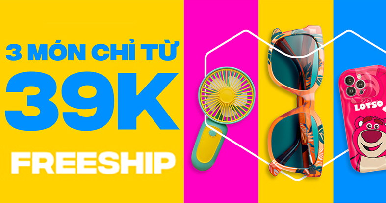 Mua 3 giảm còn 39K - 69K - 129K + FREESHIP